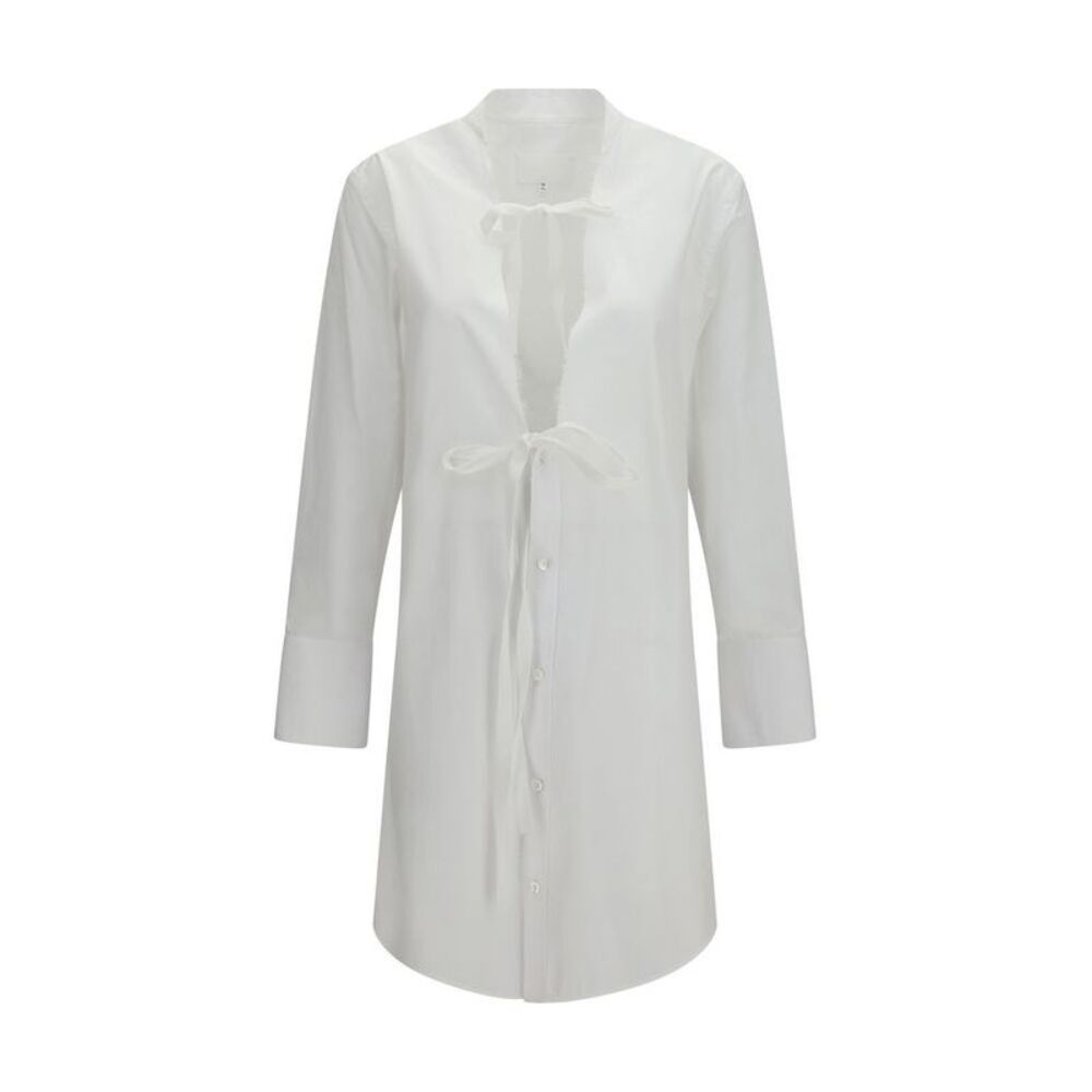 Maison Margiela White Cotton Casual Women's Dress